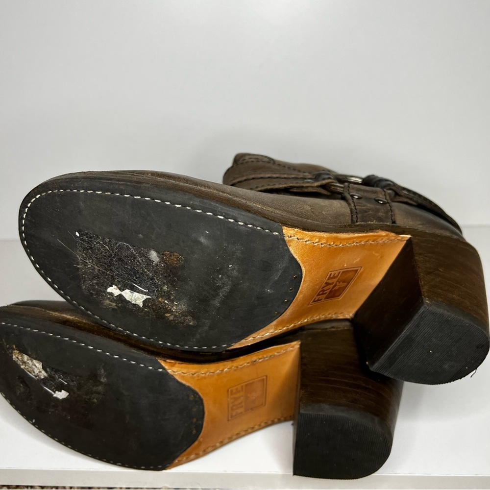 Brown Leather Women's Boots - Picture 9 of 10
